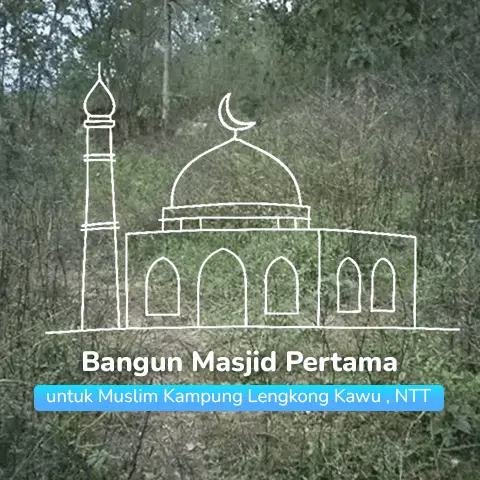 Bangun Masjid Pertama untuk Muslim Kampung Lengkong Kawu, NTT