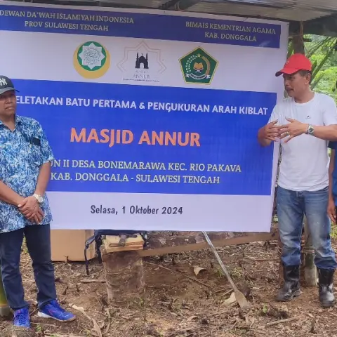 Bangun Masjid An-Nur untuk Saudara Mualaf Kp. Rio Sulawesi Tengah